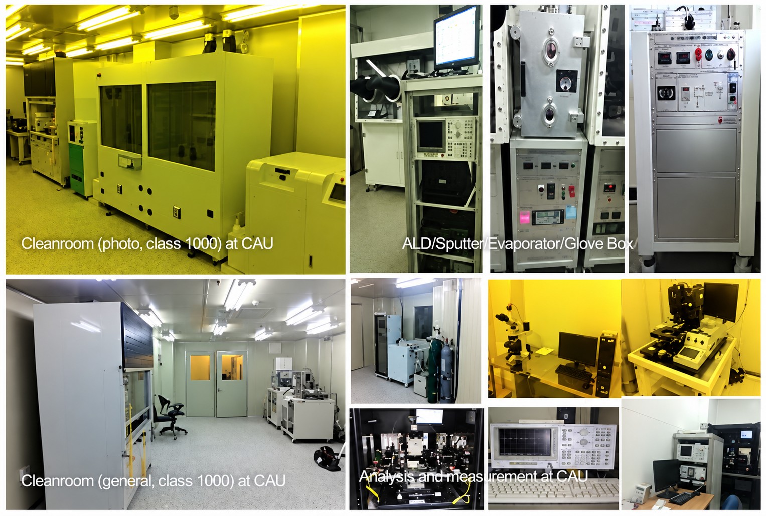 Cleanroom & fabrication equipment at CAU